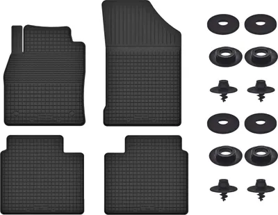 Produktbild von Gummimatten Mit Stoppern Für: Ford Ranger Raptor (2019-) Schwarz Set