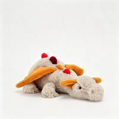 Produktbild von Minicee Plüschdrache 50 cm – Kuscheltier Drachenkissen zum Kuscheln