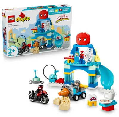 Obrázek produktu pro LEGO DUPLO Spideyho tým a pavoučí základna, Sada na stavění, 2 rok/roky, Plast, 65 kusů, 970 g