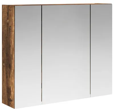 Produktbild von vidaXL Badezimmerspiegelschrank Räuchereiche 60 x 14,5 x 50 cm