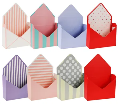 Produktbild von Blumenverpackungsbox faltbar, 8 Stück, für Hochzeit und Feier