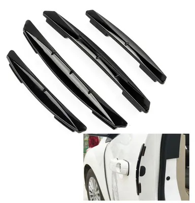 Produktbild von 4 Stück Gummi Türkantenschoner Schwarz PVC Kratzschutz