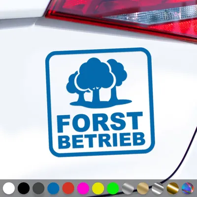 Produktbild von PantherPixel Forstbetrieb Forstwirt Aufkleber Forstbedarf Sticker Auto Geschenkidee Farbe Blau