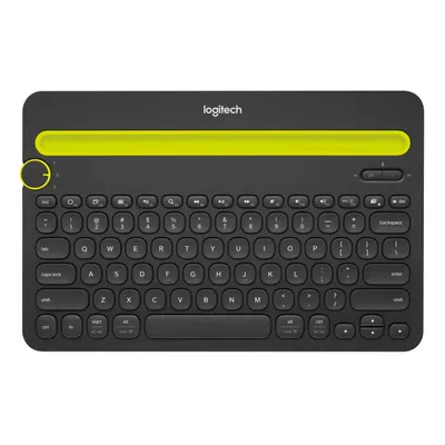 Produktbild von Logitech K480, Mini, Kabellos, Bluetooth, QWERTZ, Schwarz