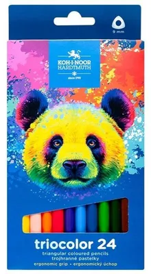 Produktbild von Koh-I-Noor Triocolor Buntstifte Ergonomisch 24 Farben
