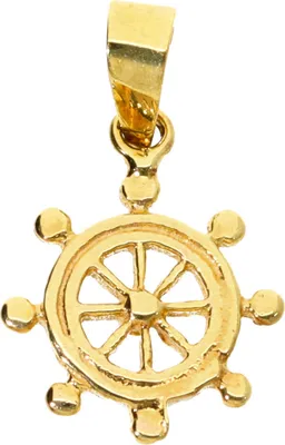 Produktbild von Kettenanhänger Steuerrad aus Gold 333 (8 kt)