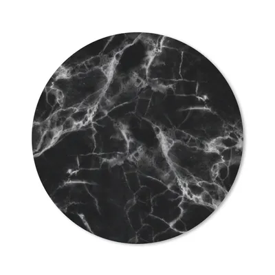 Produktbild von MuchoWow® Mauspad Mousepad Marmor - Schwarz - Weiß - Chic 30x30 cm - Mousepads - Maus Mat - Pad - Mausunterlage - Tischunterlage - Schreibtischmatten