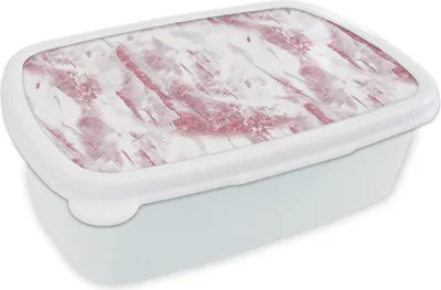 Produktbild von KitchenYeah® Lunchbox Brotzeit Brotdose 17x11 cm Marmor - Glitzer - Muster - Luxus Kinder Brotzeitdose - Lunch Box - Kinder - Sandwich-Box - Schulbox - Lunch Boxen