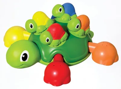 Zdjęcie produktu dla Tomy Toomies Turtle Tots, Zabawki do kąpieli, Chłopak, dziewczyna, 1 lat(a), Plastik, Wielobarwny