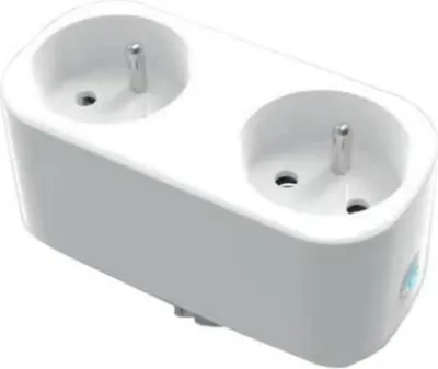 Image de Prise Connectée WiFi Double avec Minuteur et Compteur de consommation