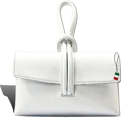 Produktbild von Florence Tasche weiß Leder Abendtasche D2OTF834W
