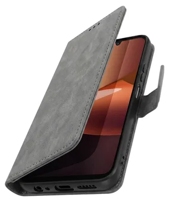 Immagine prodotto di Avizar, custodia a libro per Xiaomi Redmi 17C, grigia, con funzione stand