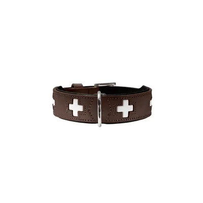 Obrázek produktu pro Hunter Halsband Swiss nickel, braun - Gr.55