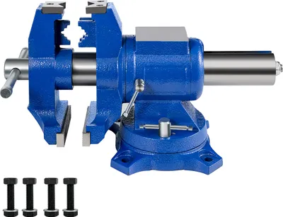 Immagine prodotto di SucceBuy Multipurpose Vise 6-Inch Bench Vise 360-Degree Rotation Clamp on Vise - Heavy Duty Multi-Jaw Vise for Clamping Fixing Equipment