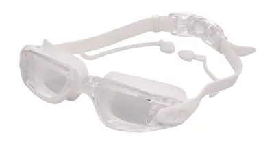 Produktbild von Silba Schwimmbrille mit Ohrstöpseln weiß