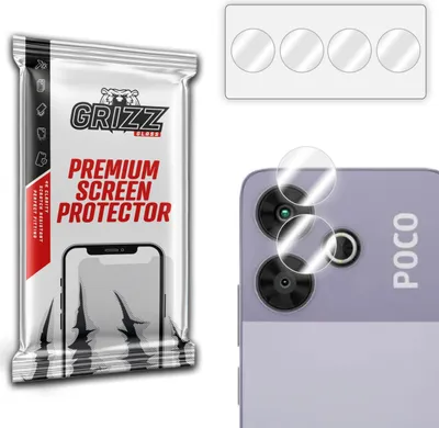 Immagine prodotto di Protezione per fotocamera in vetro ibrido GrizzGlass, compatibile con Xiaomi POCO M6 Plus 5G