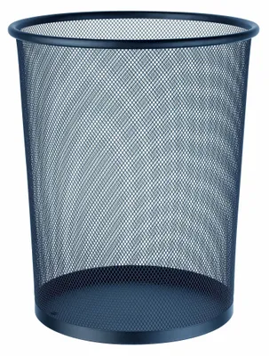 Produktbild von Alco Papier-Abfallsammler, eckig, gelochtes Metall, Schwarz,