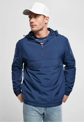 Produktbild von Urban Classics Basic Pull Over Jacket darkblue TB2100-00800 - S