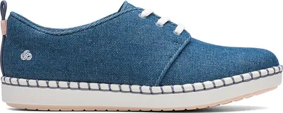 Immagine prodotto di Clarks Step Glow Lace scarpe leggere da donna in tessuto blu 35,5