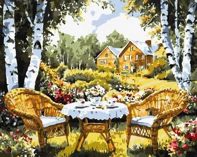 Zdjęcie produktu dla Malowanie po numerach - Wymarzony domek 40x50cm - Ideyka