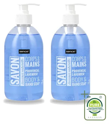 Produktbild von 2 x Sence Handseife Provencal Lavendel - 500 ml - Großpackung - 2 Stücke