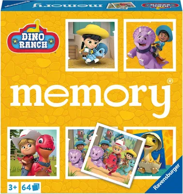 Produktbild von Ravensburger memory® Dino Ranch - 20923 - der Spieleklassiker mit Bildern aus der beliebten TV-Serie Dino Ranch, Merkspi