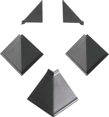 Produktbild von Kaindl Wandanschlusssystem Zubehörset 16 x 7 x 2 cm anthrazit
