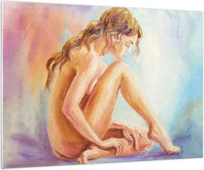 Produktbild von Bilder auf glas - Einteilig - Frau Nacktheit Abgesehen von - 100x70cm - Glasbilder - Wandbilder - Bilder - Wanddekoration aus Glas - Glas Bilder - Wandbild auf Glas - GAA100x70-4174