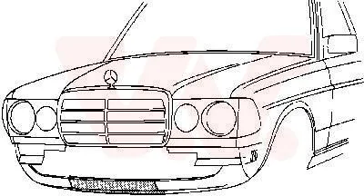 Produktbild von VAN WEZEL 3010168 Schlossträger Frontmaske passend für MERCEDES-BENZ Stufenheck (W123) Vorne Frontverkleidung