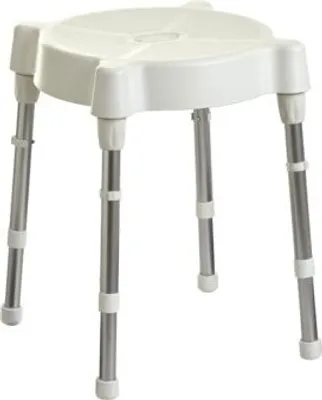 Produktbild von Duschhocker VERONA ,höhenverstellbar, weiß>>>>