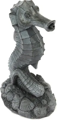 Produktbild von esotec Wasserspeier Seepferdchen Ida Einzelfigur mit Schlauch Polyresin 100771