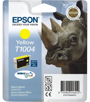 Image de Epson C13T10044010 Epson DURABrite Ultra Ink T 100 Tintenpatrone yellow T 1004