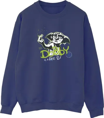 Produktbild von Harry Potter - "A Free Elf" Sweatshirt für Damen BI21291 (L) (Marineblau)