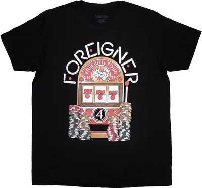 Obrázek produktu pro Foreigner - Tričko "Farewell Tour" pro muže/dámy Uni RO12427 (XL) (Černá)