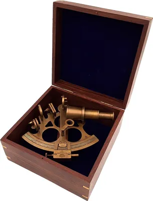 Produktbild von Großer exklusiver Sextant in Holzkiste - NSH73/6