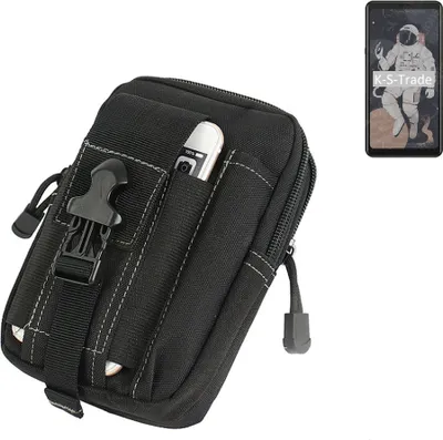 Produktbild von K-S-Trade Gürtel Tasche kompatibel mit HiSense A5C Gürteltasche Holster Schutz Hülle Handy Hülle Smartphone outdoor Handy-Hülle schwarz