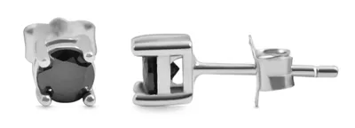 Produktbild von 925/- Echt Silber Ohrstecker "Kiyana" mit Zirkoniastein, 925/rhodiniert