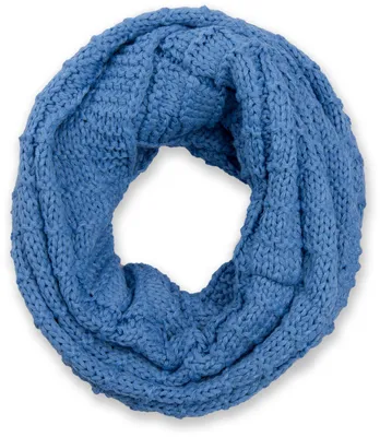 Produktbild von styleBREAKER Uni Strick Loop Schal kariert, Uni Feinstrick Schlauchschal, Winter Strickschal 01018154
