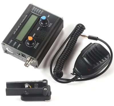 Zdjęcie produktu dla 5W usDX SDR QRP Transceiver QCX-SSB, konwerter SSB do pracy w paśmie 3-zakresowym, obsługujący wszystkie tryby, urządzenie do pracy w paśmie fal wysokich, z mikrofonem ręcznym