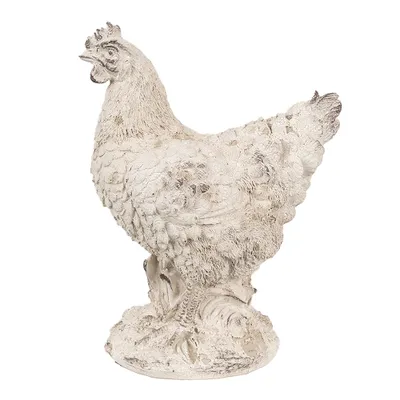 Produktbild von Clayre & Eef Figur Huhn 26 cm Beige Polyresin