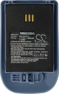 Zdjęcie produktu dla vhbw Bateria kompatybilna z bezprzewodowym telefonem stacjonarnym Siemens OpenStage WL3 (900 mAh, 3,7 V, Li-Ion) Niebiesko-szara