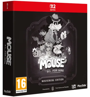 Produktbild von Switch 2 „Mouse P.I. for Hire“ mit Spielmodul – Mouseburg Edition