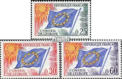 Produktbild von Briefmarken Frankreich 1965 Mi DA10-DA12 (kompl.Ausg.) postfrisch Europarat