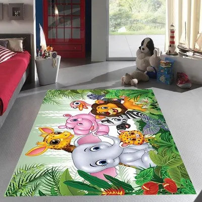 Productafbeelding van Unyqoos® speelmat voor kinderkamers, 120x180 cm – zachte speelmat, antibacterieel, antislip, machinewasbaar op 30°C, geschikt voor baby's en peuters