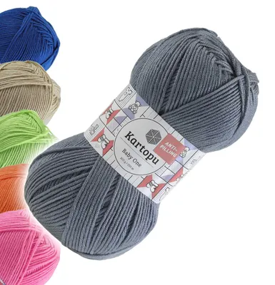 Produktbild von 100g Strickgarn Kartopu BABY ONE Antipilling Babywolle Babystrickgarn, 45 Farben