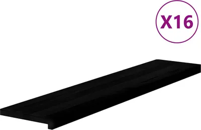 Produktbild von vidaXL Treppenstufen 16 Stk. Dunkelbraun 120x25x2 cm Massivholz Eiche