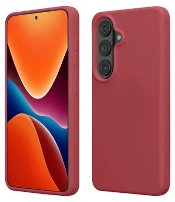 Produktbild von kwmobile Handyhülle für Samsung Galaxy S26 Hülle - Case Silikon - Kabelloses Laden - Schutzhülle Cover in Dark Rose