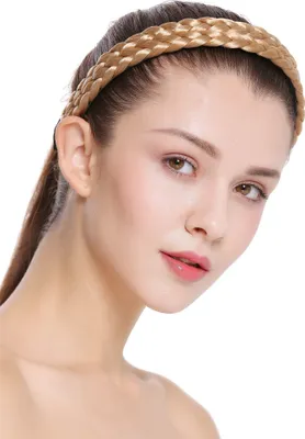 Produktbild von WIG ME UP Breiter Haarreif geflochten Honigblond CXT-002-216