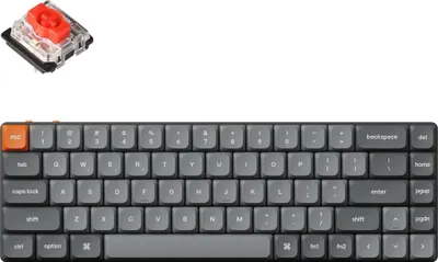 Produktbild von Keychron K7 Max Kabellose Mechanische Tastatur QMK/VIA, Weiß LED, QWERTY US, Gateron Mechanical Red K7M-A1