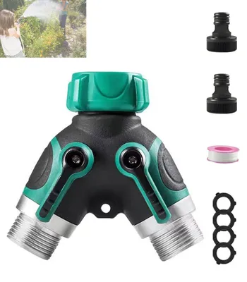 Image de Distributeur d'eau à deux voies avec robinets à bille